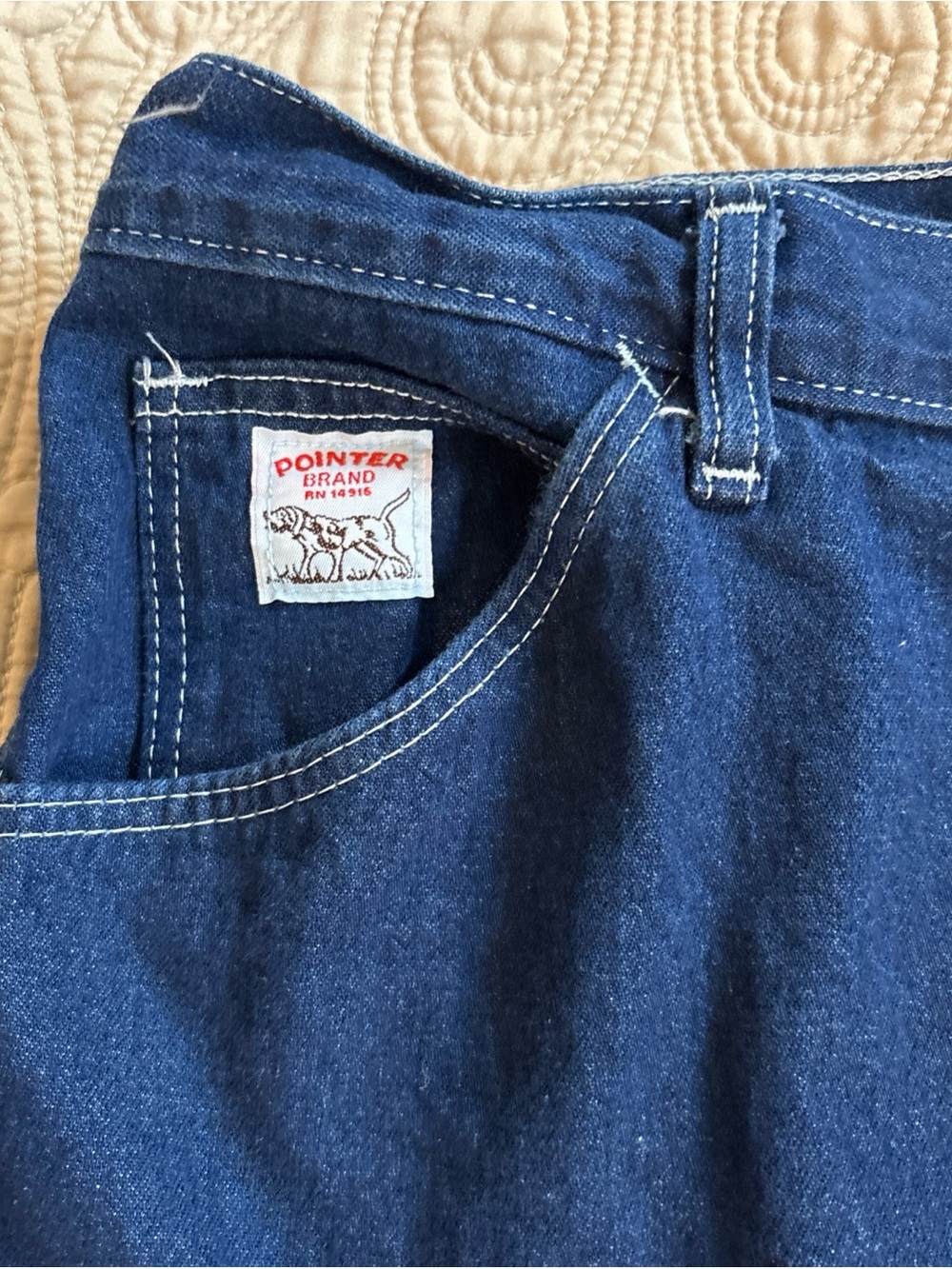 Pointer Brand Relaxed Fit Men's Jeans in Dark Blue Denim 54 x 30